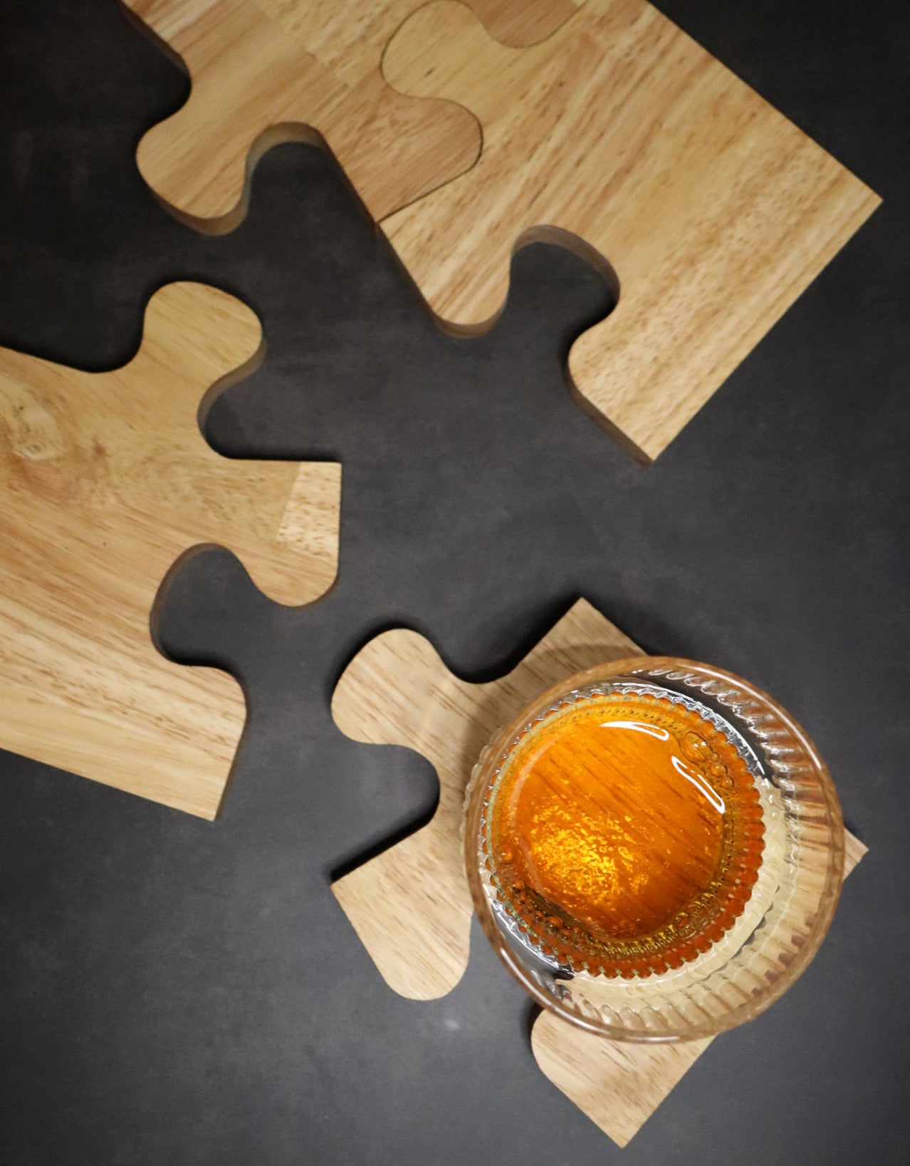 Set de 4 dessous de verre - Puzzle